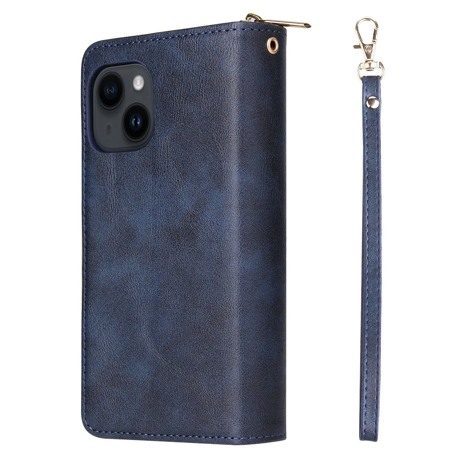 For iPhone 14 Leather Case Card Slots Zipper Wallet Mobile Phone Cover For iPhone 14 Leather Case Card Slots Zipper Wallet Mobile Phone Cover